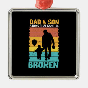 Grandfather Quotes   Dad And Son Metal Tree Decoration