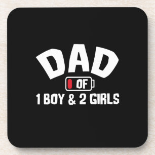 Grandfather Quotes Dad Of One Boy Coaster