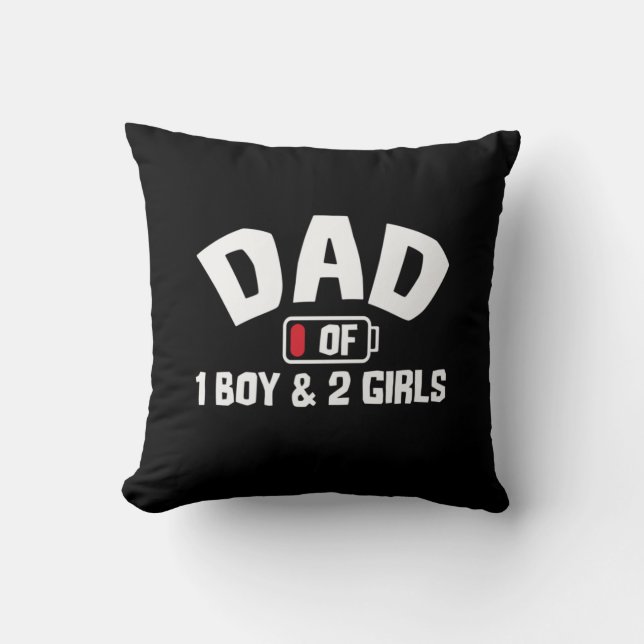 Grandfather Quotes | Dad Of One Boy Cushion (Front)