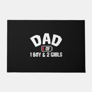 Grandfather Quotes Dad Of One Boy Doormat