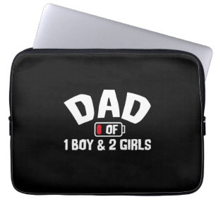 Grandfather Quotes Dad Of One Boy Laptop Sleeve