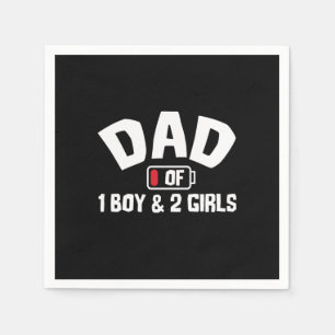 Grandfather Quotes Dad Of One Boy Napkin