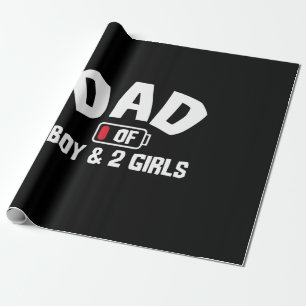 Grandfather Quotes Dad Of One Boy Wrapping Paper