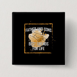 Grandfather Quotes Father And Sons Best Friend 15 Cm Square Badge