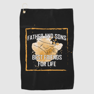 Grandfather Quotes   Father And Sons Best Friend Golf Towel