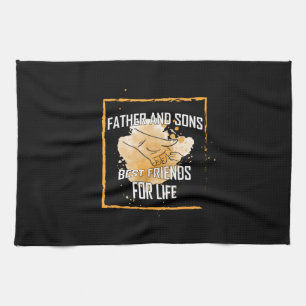 Grandfather Quotes Father And Sons Best Friend Tea Towel