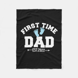 Grandfather Quotes   First Time Dad 2022 Fleece Blanket