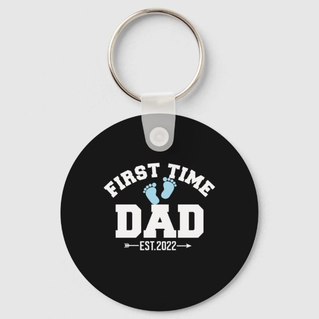 Grandfather Quotes | First Time Dad 2022 Key Ring (Front)