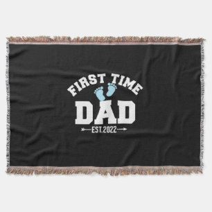 Grandfather Quotes   First Time Dad 2022 Throw Blanket