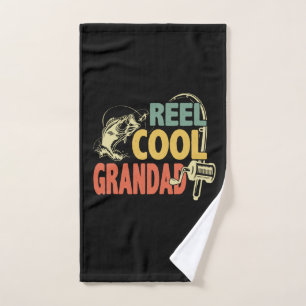 Grandfather Quotes Fishing Cool Grandad Hand Towel