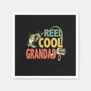 Grandfather Quotes   Fishing Cool Grandad Napkin