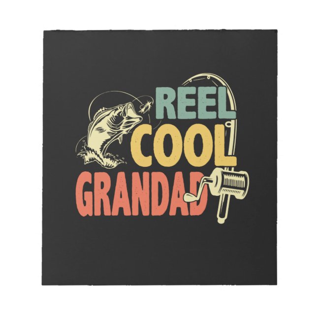 Grandfather Quotes | Fishing Cool Grandad Notepad (Front)