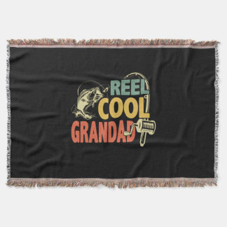 Grandfather Quotes | Fishing Cool Grandad Throw Blanket