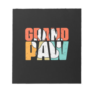 Grandfather Quotes Grandpaw Dog Notepad
