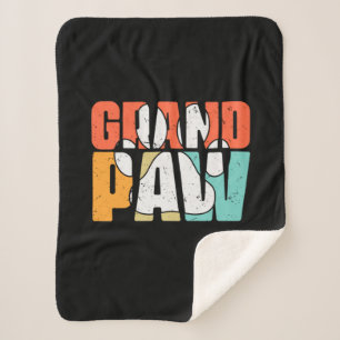 Grandfather Quotes   Grandpaw Dog Sherpa Blanket