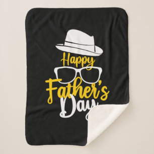 Grandfather Quotes   Happy Father Day Sherpa Blanket
