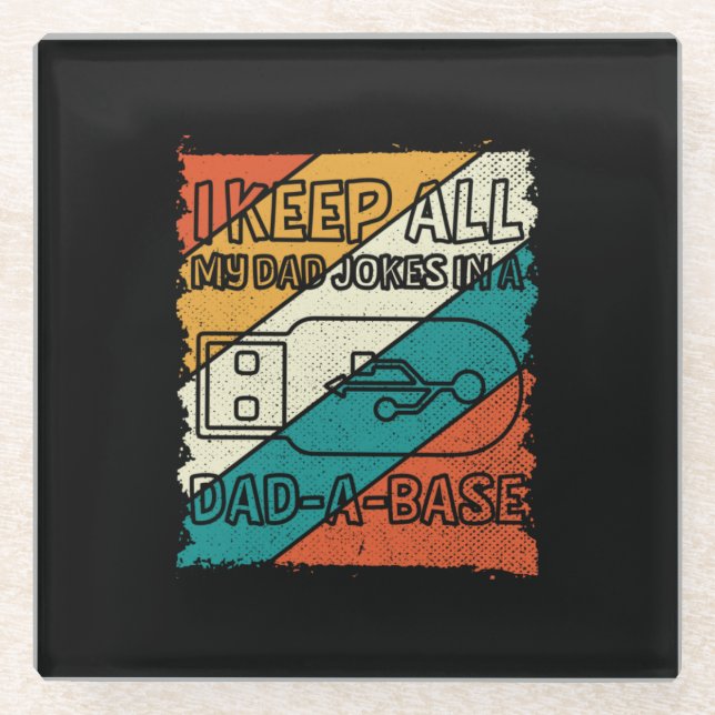 Grandfather Quotes | I Keep All My Dad Glass Coaster (Front)