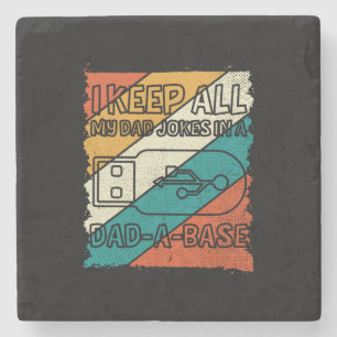 Grandfather Quotes I Keep All My Dad Stone Coaster