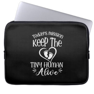 Grandfather Quotes Keep The Tiny Human Alive Laptop Sleeve