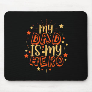 Grandfather Quotes   My Dad Is My Hero Mouse Mat