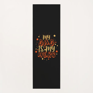 Grandfather Quotes   My Dad Is My Hero Yoga Mat