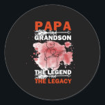 Grandfather Quotes | Papa And Grandson Classic Round Sticker<br><div class="desc">Grandfather Quotes | Papa And Grandson</div>