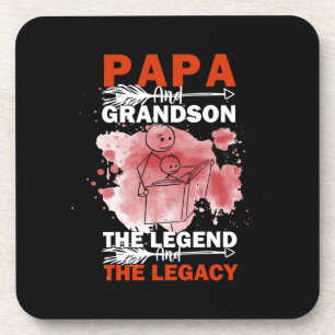 Grandfather Quotes   Papa And Grandson Coaster