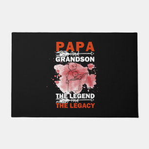 Grandfather Quotes Papa And Grandson Doormat