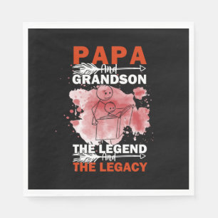 Grandfather Quotes   Papa And Grandson Napkin