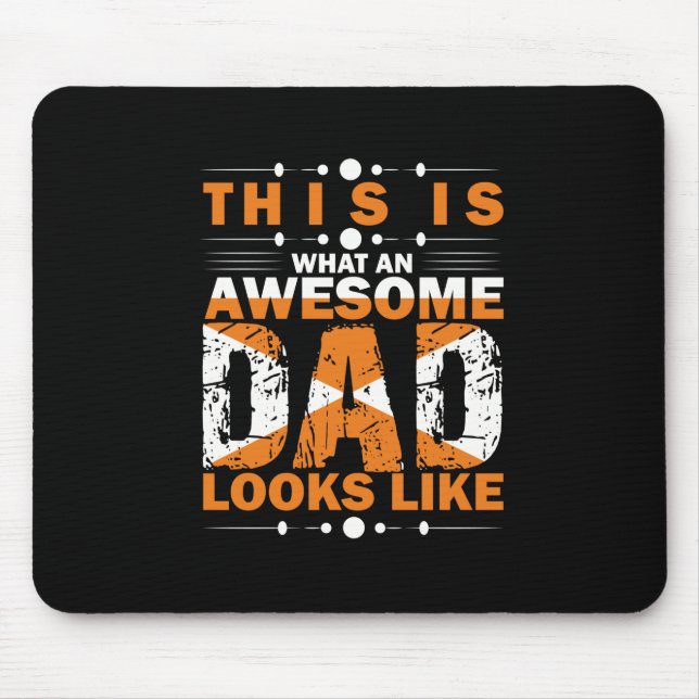 Grandfather Quotes | What An Awesome Dad Mouse Mat (Front)