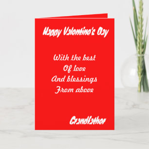 Grandfather valentine's day greeting cards