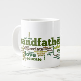 Grandfather Word Cloud Large Coffee Mug