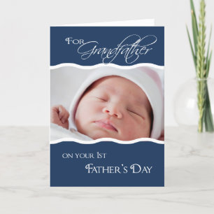 Grandfather's 1st Father's Day  - Photo Card