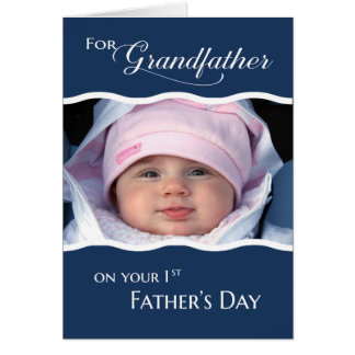 Grandfather's 1st Father's Day  - Photo Card