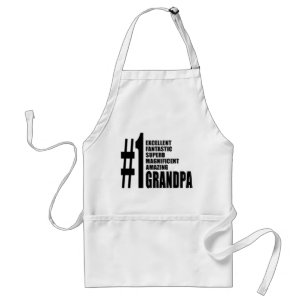Grandfathers Birthdays : Number One Grandpa Standard Apron