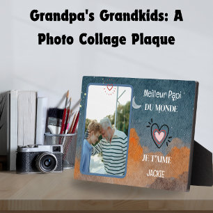 Grandfather's Day personalised gift best grandpa Plaque