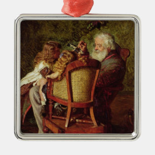 Grandfather's Jack-in-the-Box Metal Tree Decoration