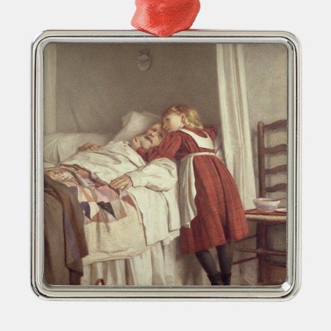 Grandfather's Little Nurse Metal Tree Decoration (Front)