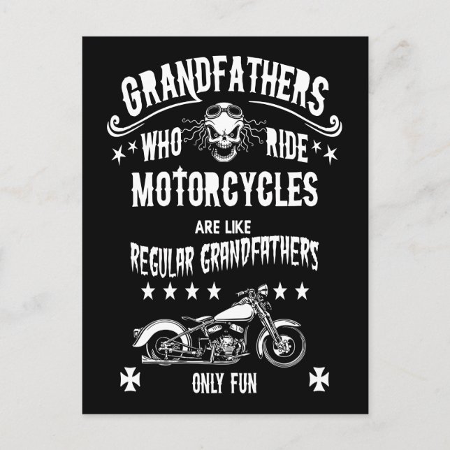 Grandfathers Who Ride Postcard (Front)