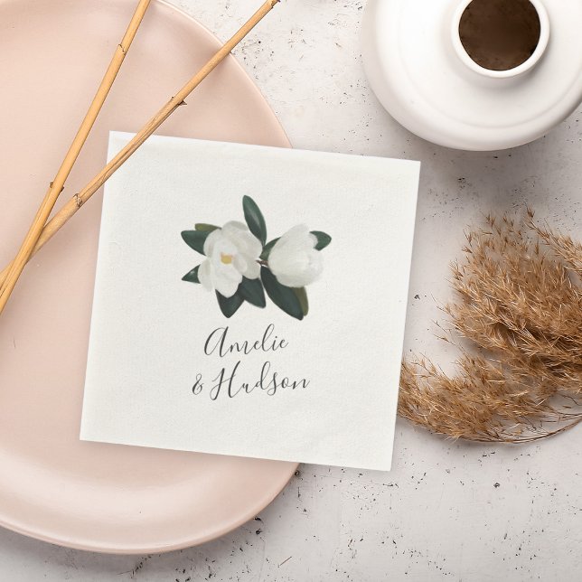 Grandiflora Personalized Wedding Napkin (Creator Uploaded)