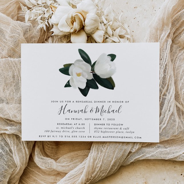 Grandiflora Rehearsal Dinner Invitation (Creator Uploaded)