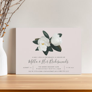 Grandiflora   Southern Magnolia Bridesmaids Brunch Invitation
