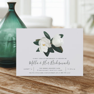 Grandiflora Southern Magnolia Bridesmaids Brunch Invitation