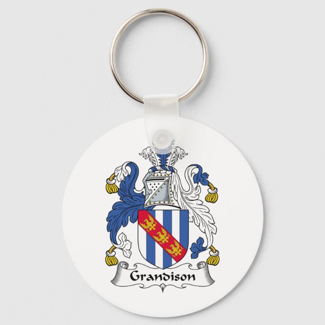 Grandison Family Crest Key Ring (Front)