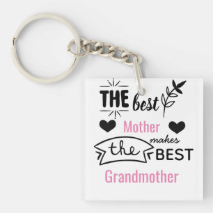 Grandkid On The Way Surprise Gift For NEW GRANDMA Key Ring