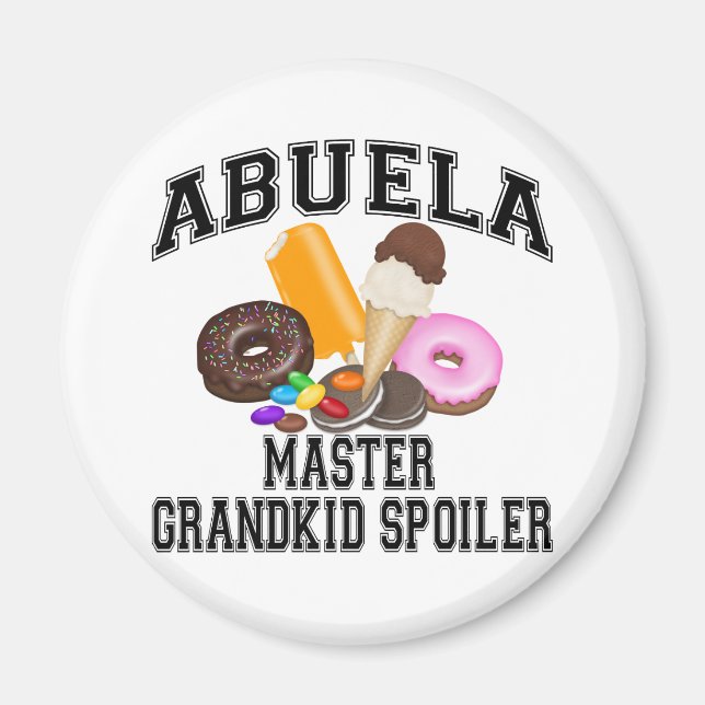 Grandkid Spoiler Abuela Magnet (Front)
