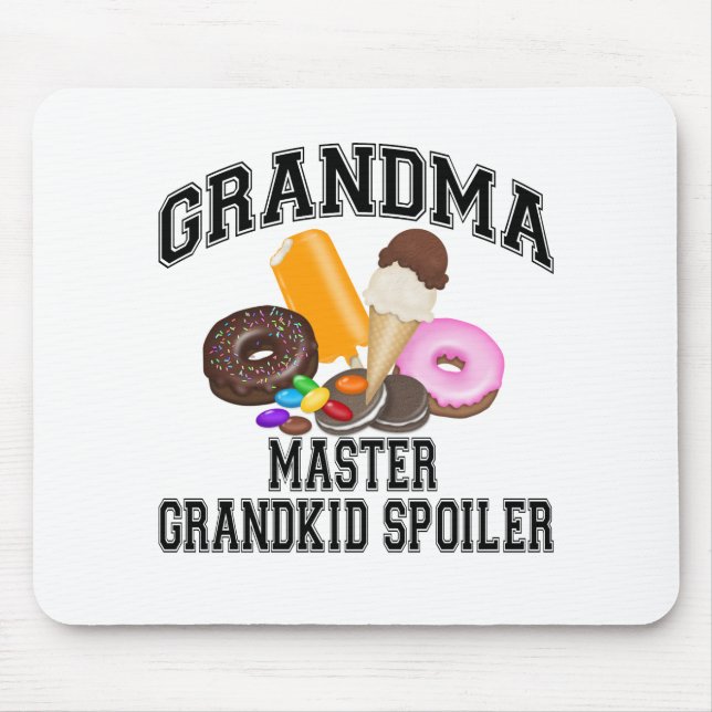 Grandkid Spoiler Grandma Mouse Mat (Front)