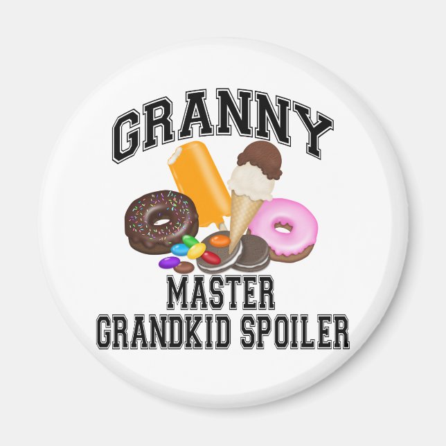 Grandkid Spoiler Granny Magnet (Front)