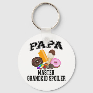 Grandkid Spoiler Papa Key Ring