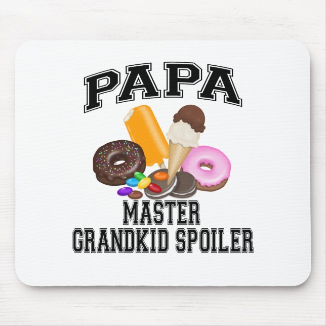 Grandkid Spoiler Papa Mouse Mat (Front)